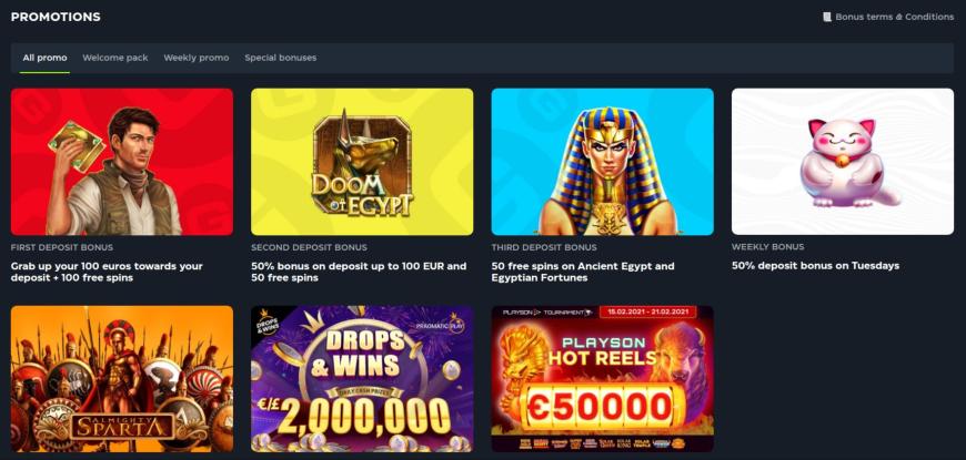 GSlot Casino bonusser